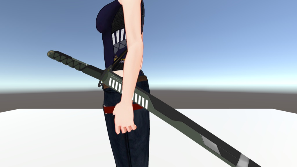 【MA設定済み】オリジナル日本刀3Dモデル-迅刀-