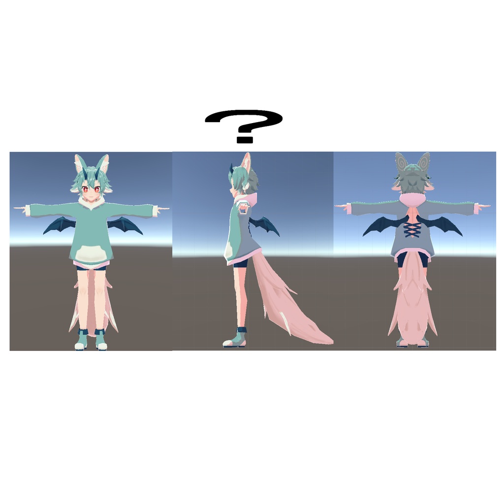 【VRC向けアバター】どらこん(仮名)