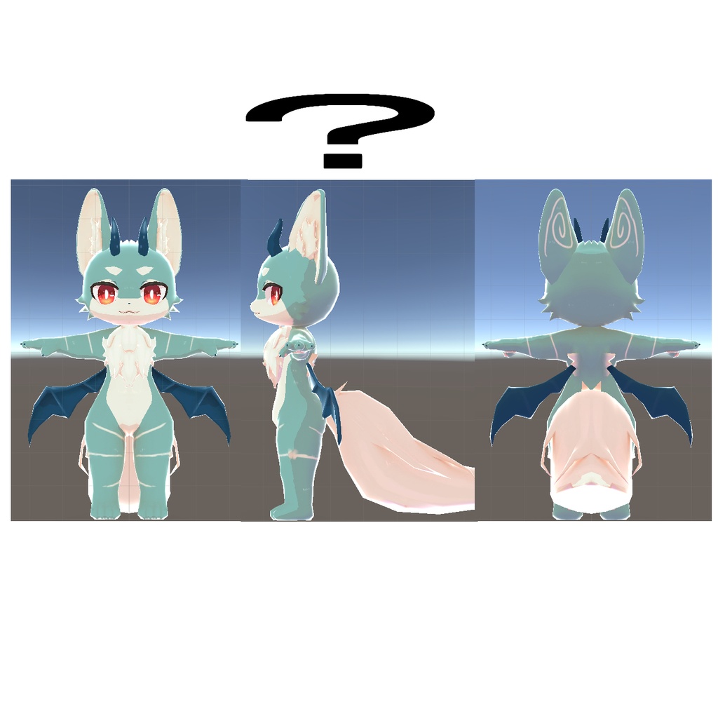 【VRC向けアバター】どらこん(仮名)