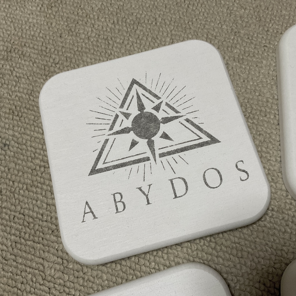 珪藻土コースター 白 ブルーアーカイブ アビドス 対策委員会 同人 箱推しヘイローセット