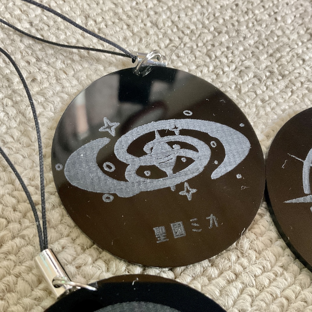 自作 アクリルストラップ ブルーアーカイブ 同人 二次創作 トリニティ総合学園 ティーパーティー ヘイローセット