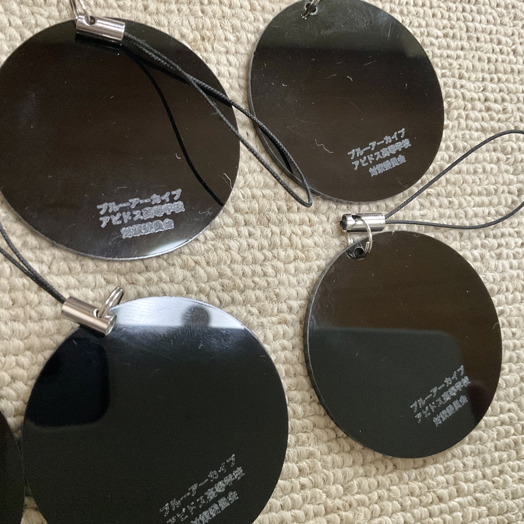 自作 アクリルストラップ ブルーアーカイブ 同人 二次創作 アビドス 対策委員会 ヘイローセット