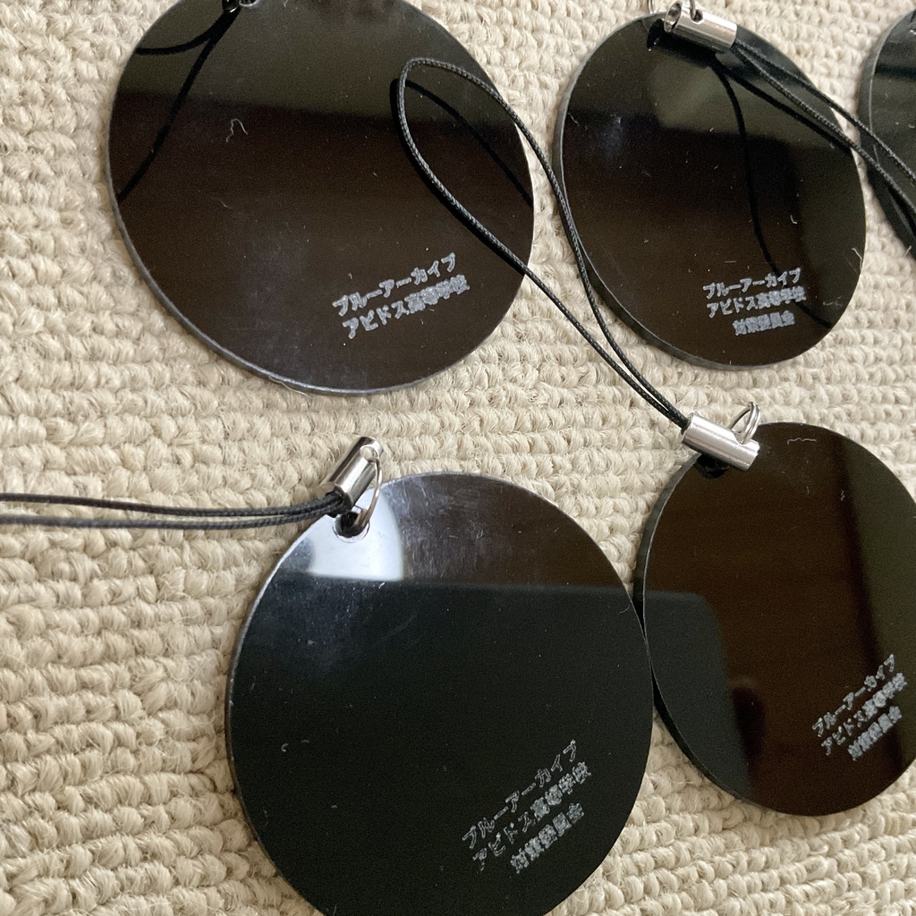 自作 アクリルストラップ ブルーアーカイブ 同人 二次創作 アビドス 対策委員会 ヘイローセット