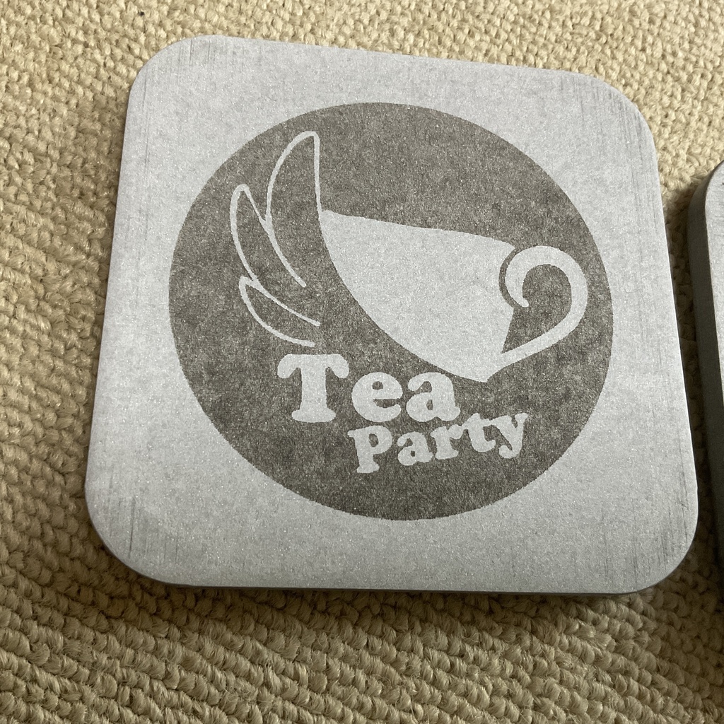 珪藻土コースター 灰色 ブルーアーカイブ トリニティ ティーパーティー 聖園ミカ