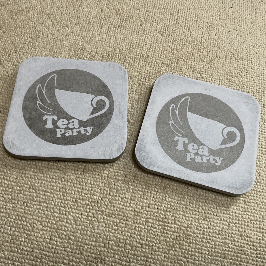 珪藻土コースター 灰色 ブルーアーカイブ トリニティ ティーパーティー 聖園ミカ