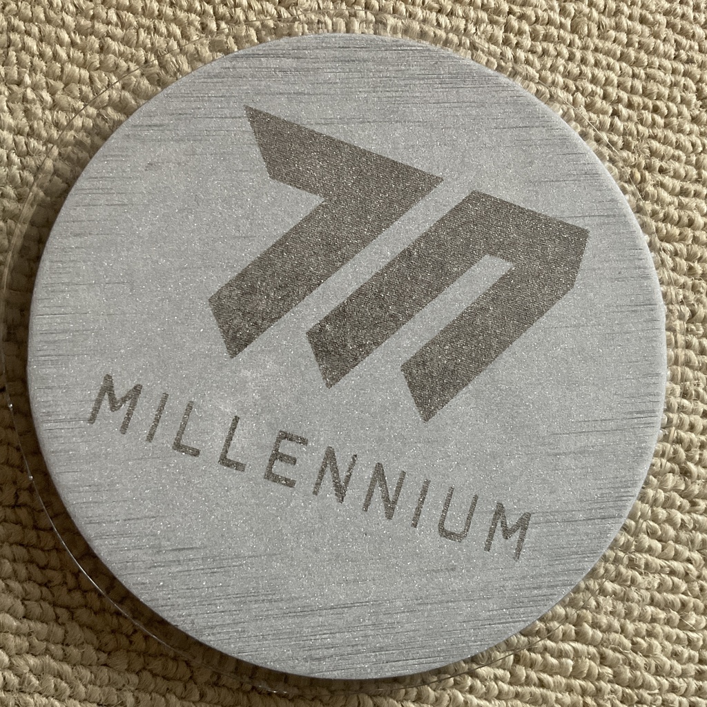 珪藻土コースター 灰色 ブルーアーカイブ ミレニアム トレーニング部 乙花スミレ