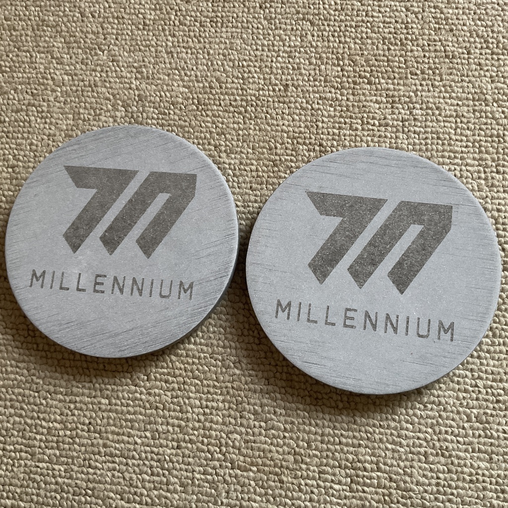 珪藻土コースター 灰色 ブルーアーカイブ ミレニアム トレーニング部 乙花スミレ