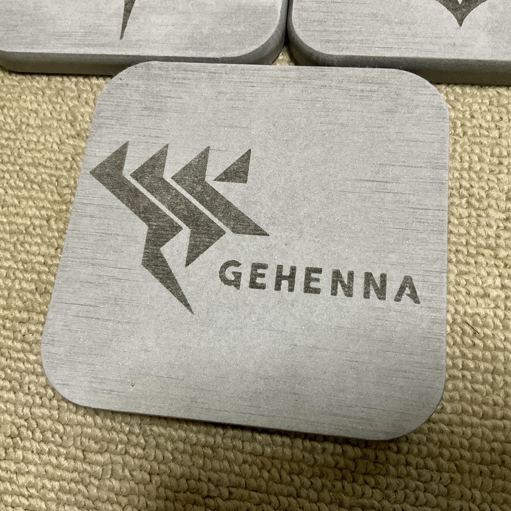 珪藻土コースター 灰色 ブルーアーカイブ ゲヘナ学園 給食部 ヘイローセット