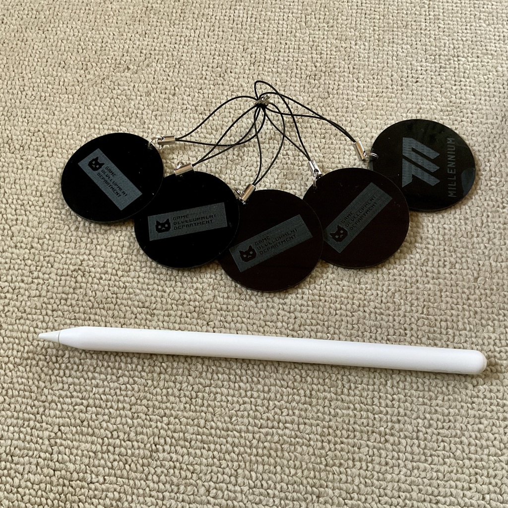 自作 アクリルストラップ ブルーアーカイブ 同人 ミレニアム ゲーム開発部