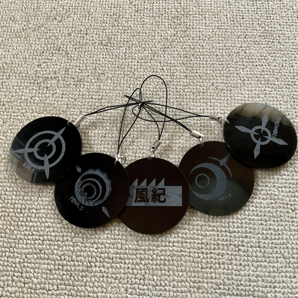 自作 アクリルストラップ ブルーアーカイブ 同人 ゲヘナ 風紀委員会