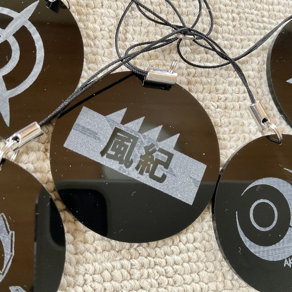 自作 アクリルストラップ ブルーアーカイブ 同人 ゲヘナ 風紀委員会