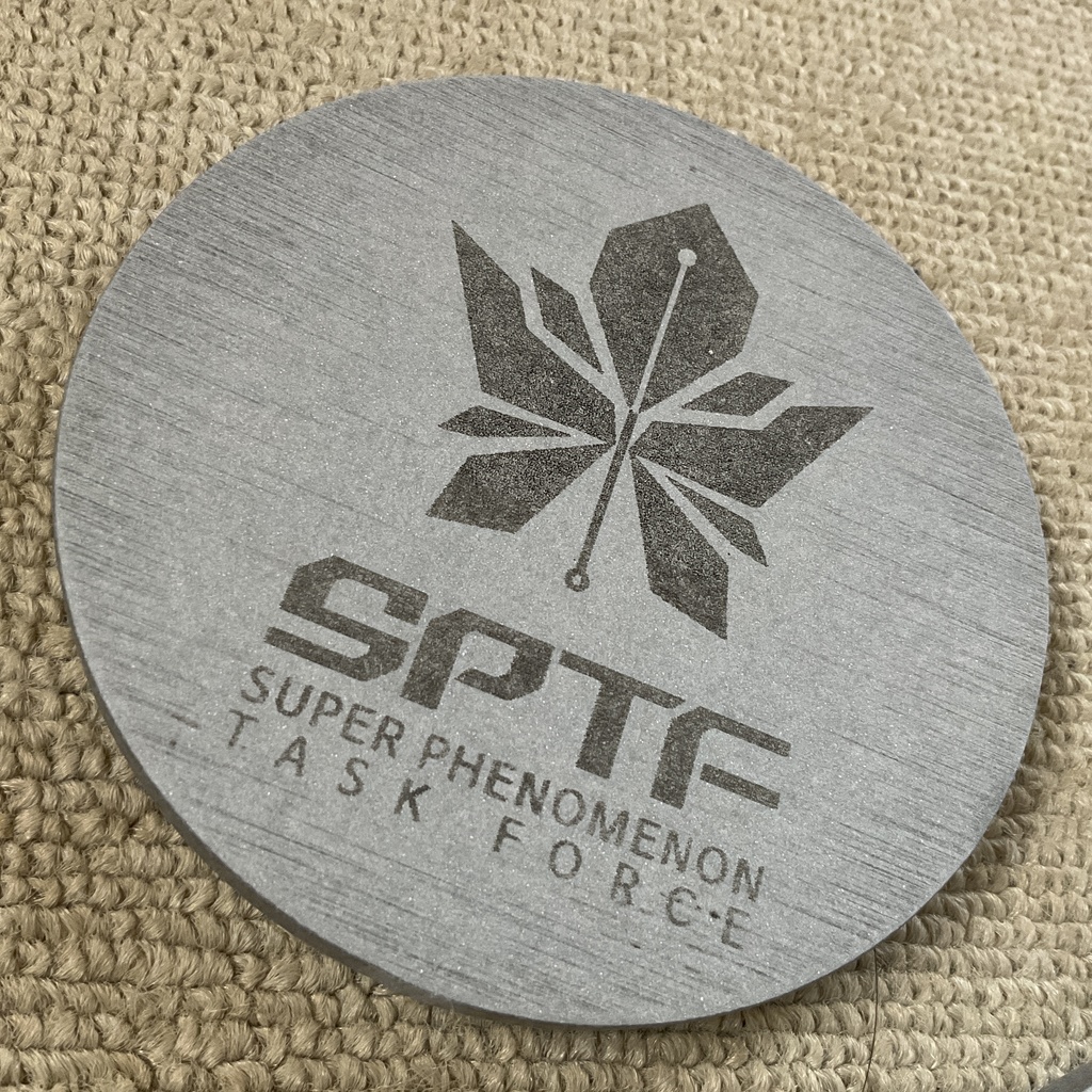 珪藻土コースター 灰色 ブルーアーカイブ ミレニアム 特異現象捜査部 SPTF