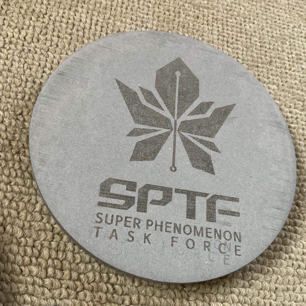 珪藻土コースター 灰色 ブルーアーカイブ ミレニアム 特異現象捜査部 SPTF