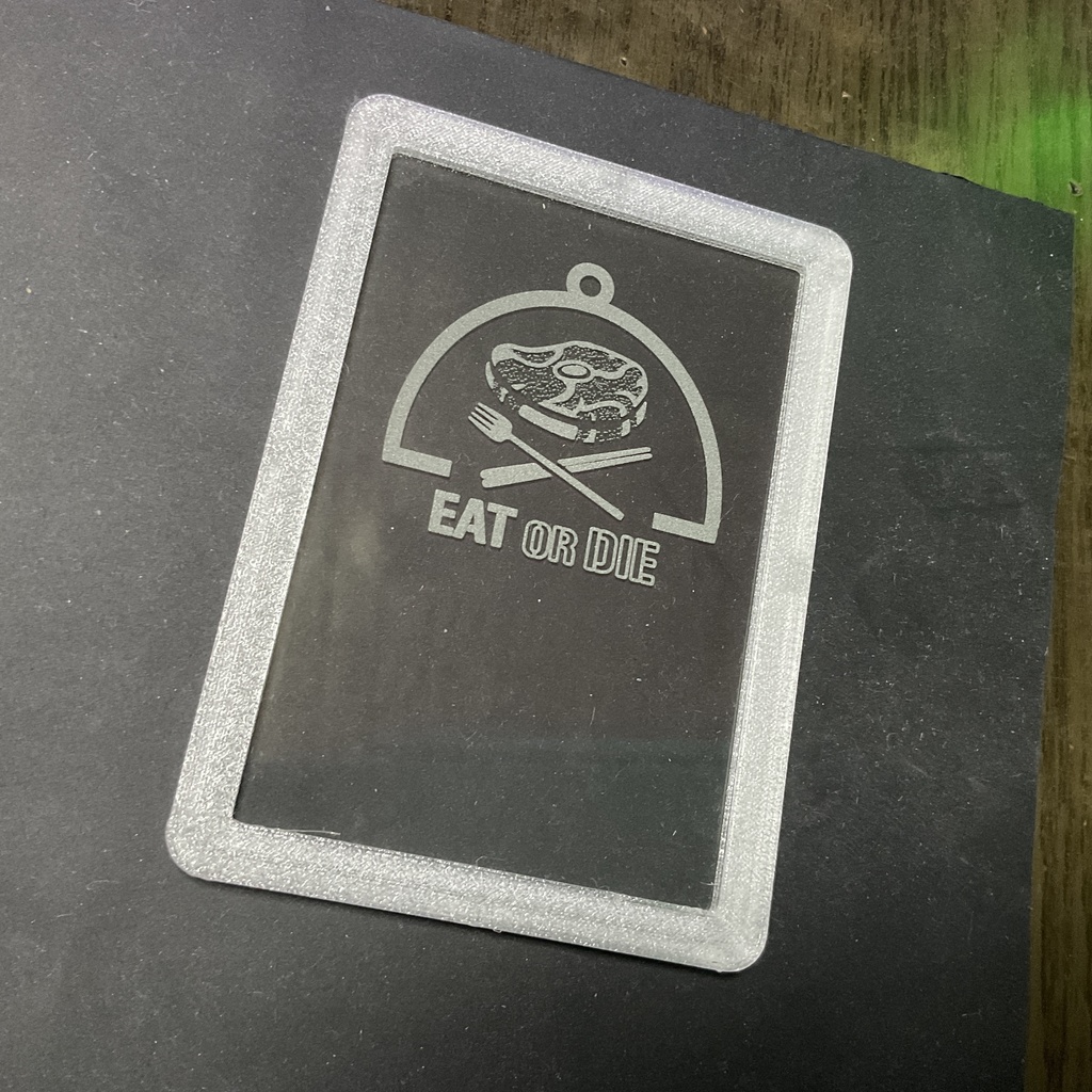 ブルアカ 校章&部活ロゴ風 ライトスタンド ガラス彫刻&半透明フレーム 二次創作