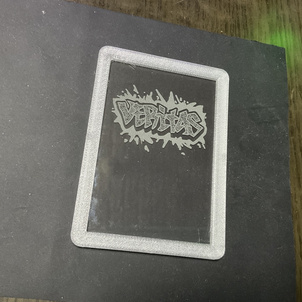 ブルアカ 校章&部活ロゴ風 ライトスタンド ガラス彫刻&半透明フレーム 二次創作