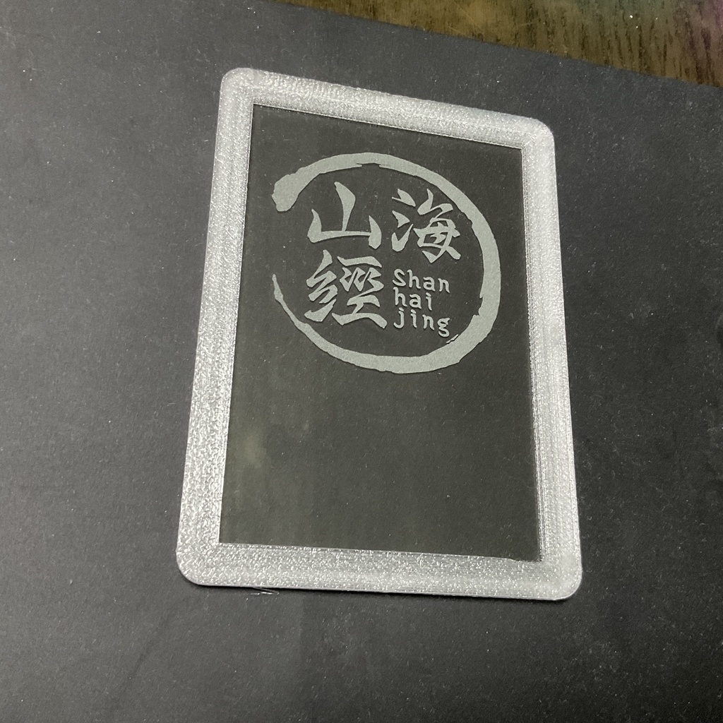 ブルアカ 校章&部活ロゴ風 ライトスタンド ガラス彫刻&半透明フレーム 二次創作