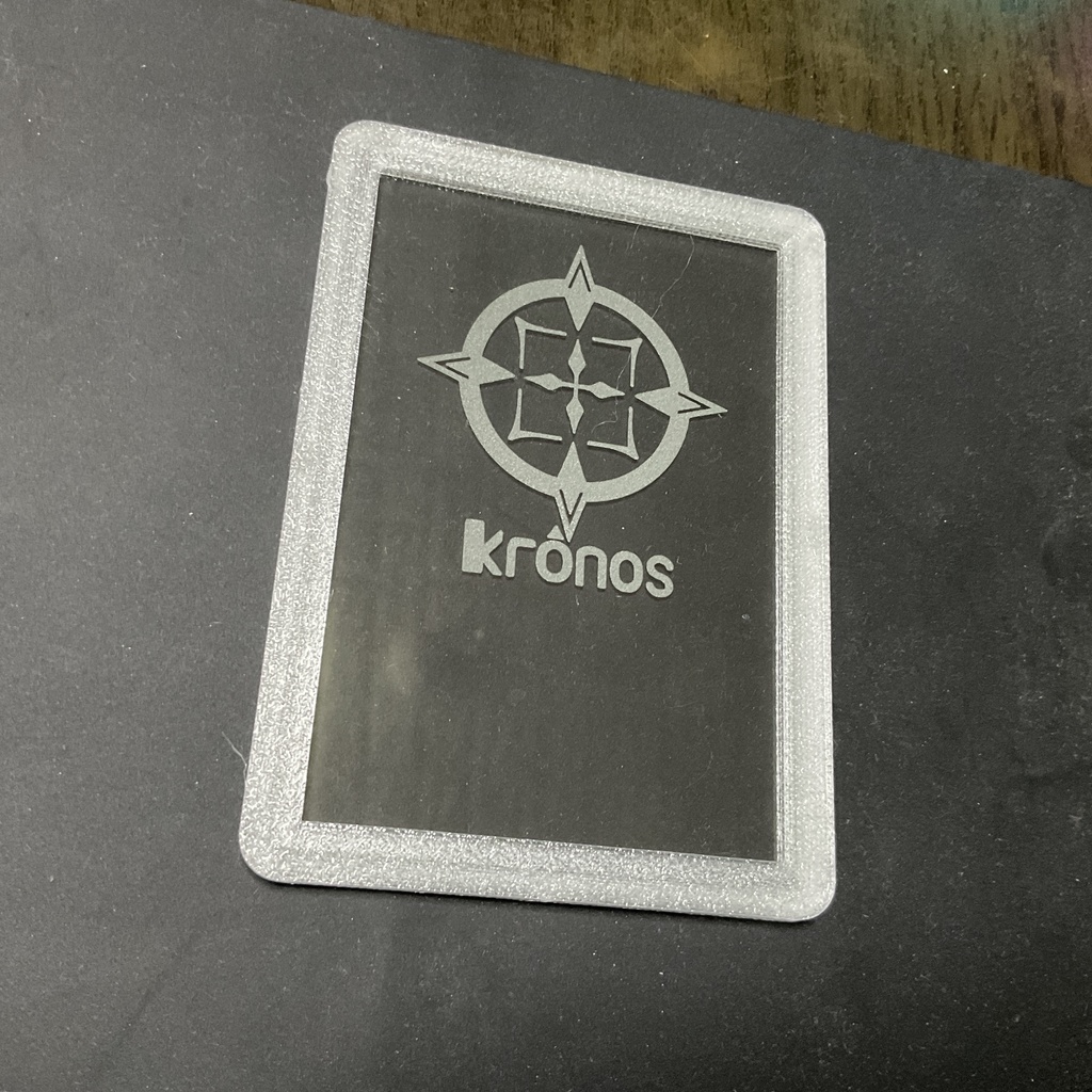 ブルアカ 校章&部活ロゴ風 ライトスタンド ガラス彫刻&半透明フレーム 二次創作