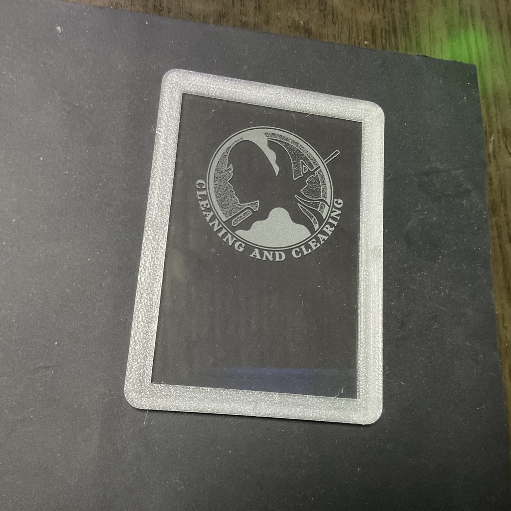 ブルアカ 校章&部活ロゴ風 ライトスタンド ガラス彫刻&半透明フレーム 二次創作