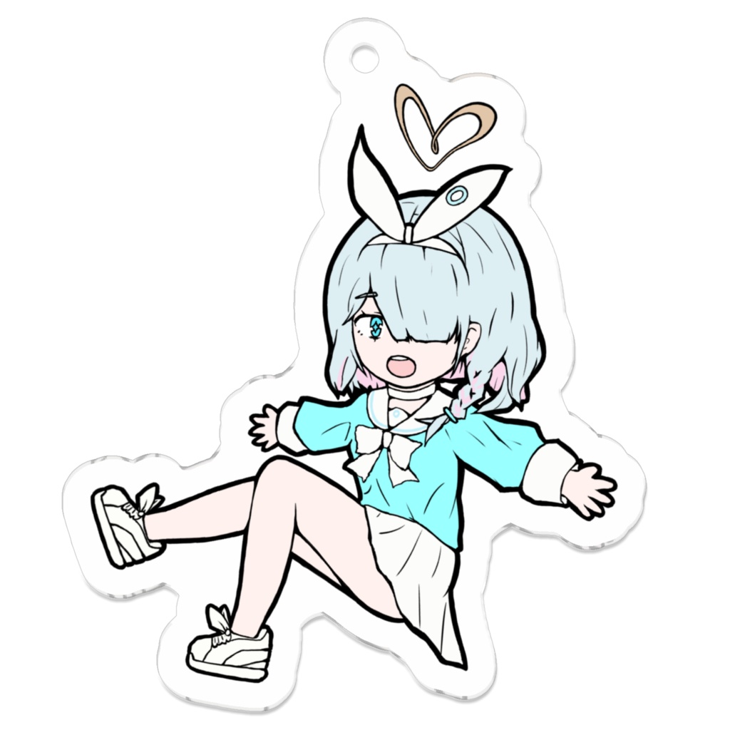 二次創作 ブルアカ シッテムの箱 アロナ SD ミニアクキー