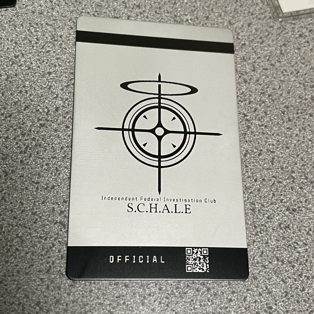 二次創作 職員証風 シャーレロゴカード アルミカードorカード型64GBメモリー