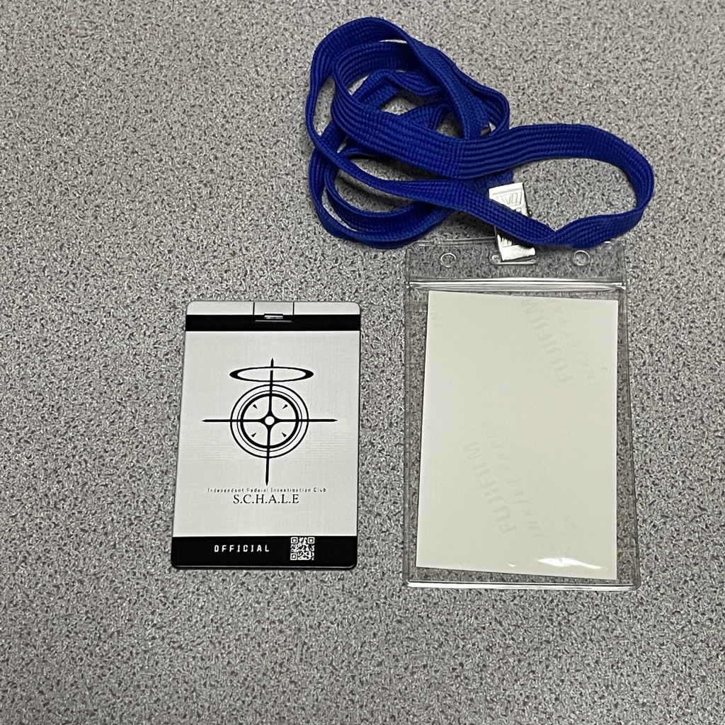 二次創作 職員証風 シャーレロゴカード アルミカードorカード型64GBメモリー