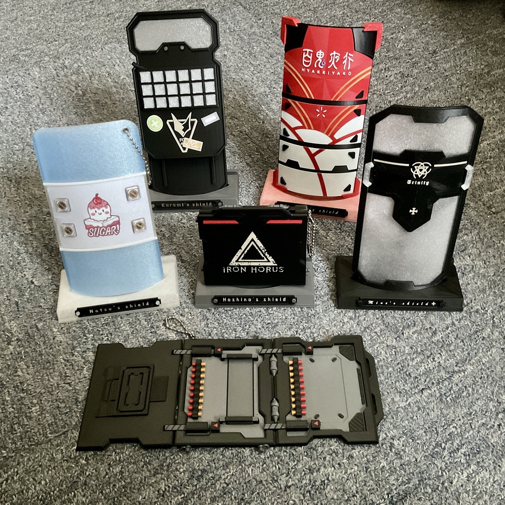 ブルアカ シールドシリーズ 3Dプリンター造形 スマホサイズ