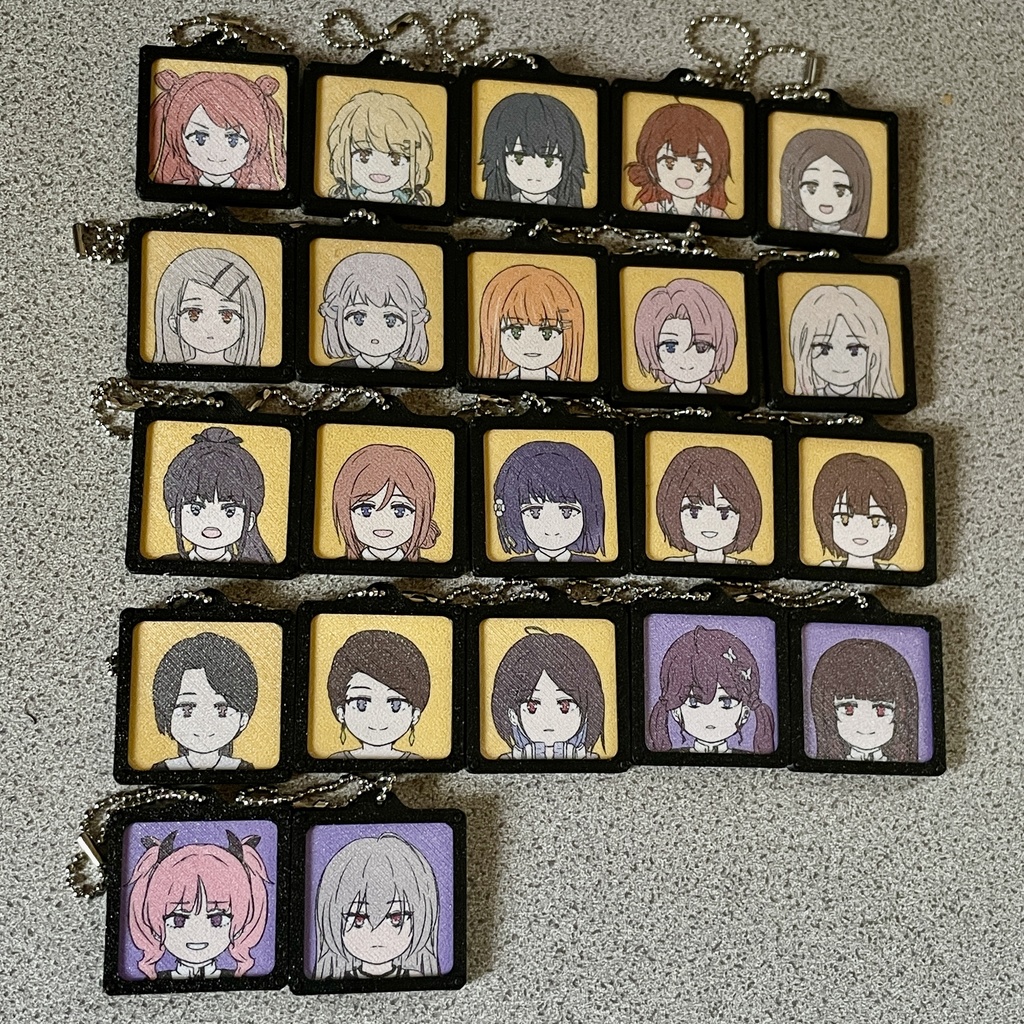 学園アイドルマスター ＳＤキャラ かんたんアイコンキーホルダー ２２種 フォトフレーム型 学マス 二次創作