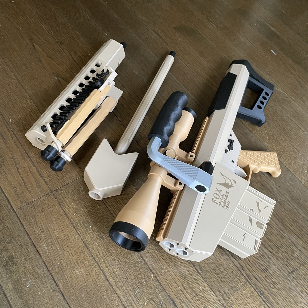 SRT FOX小隊 アレンジ固有武器 新デザイン 3Dプリンター製 鑑賞&コス向け