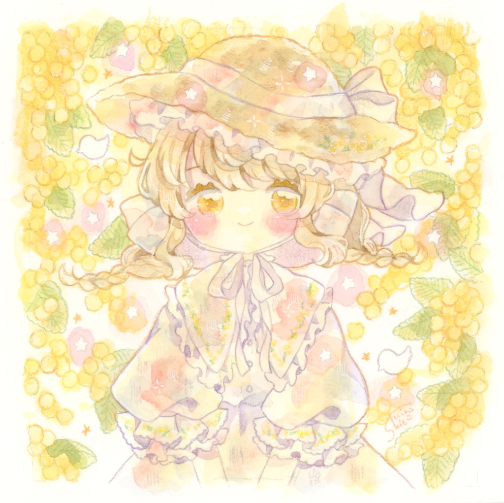 【原画】ミモザを見た日