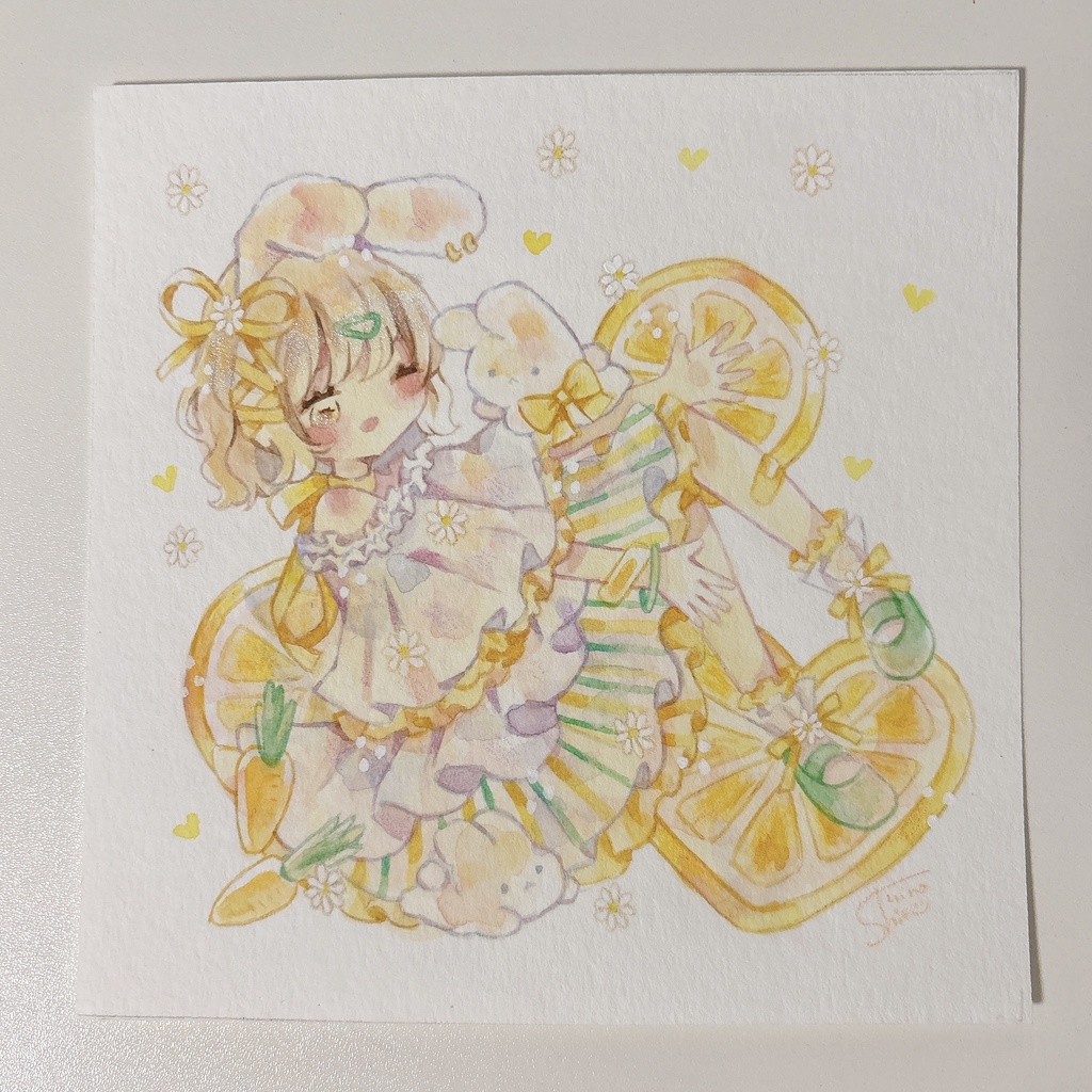 額なし原画(正方形・ハガキサイズ)