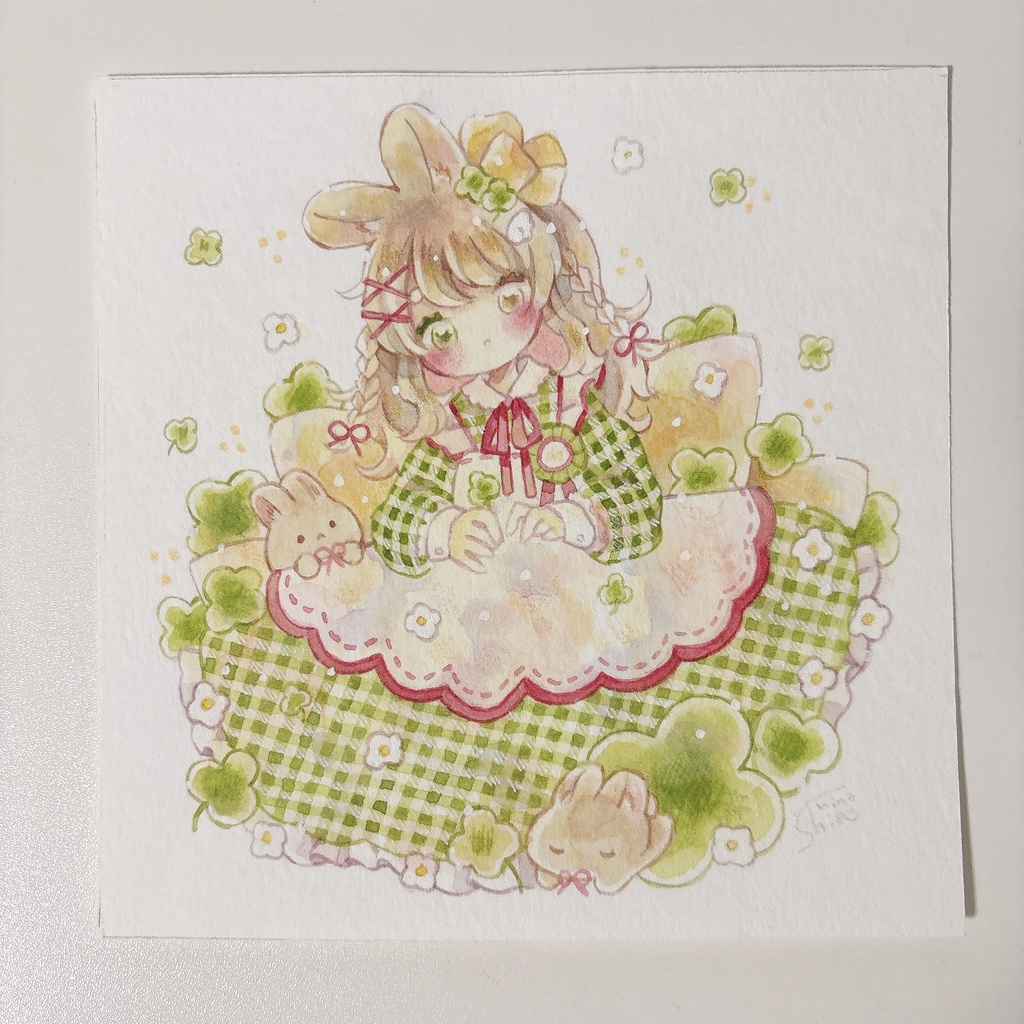 額なし原画(正方形・ハガキサイズ)