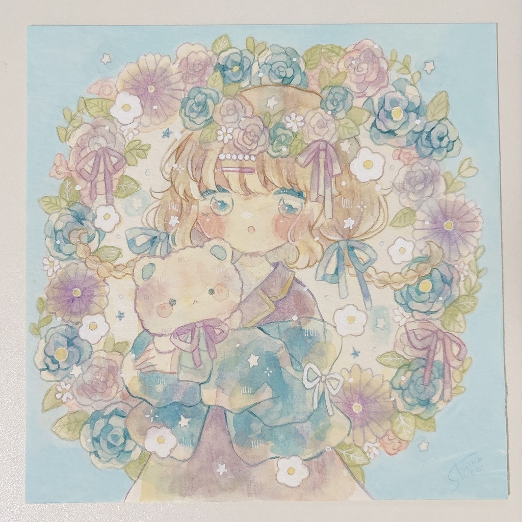 額なし原画(正方形・ハガキサイズ)