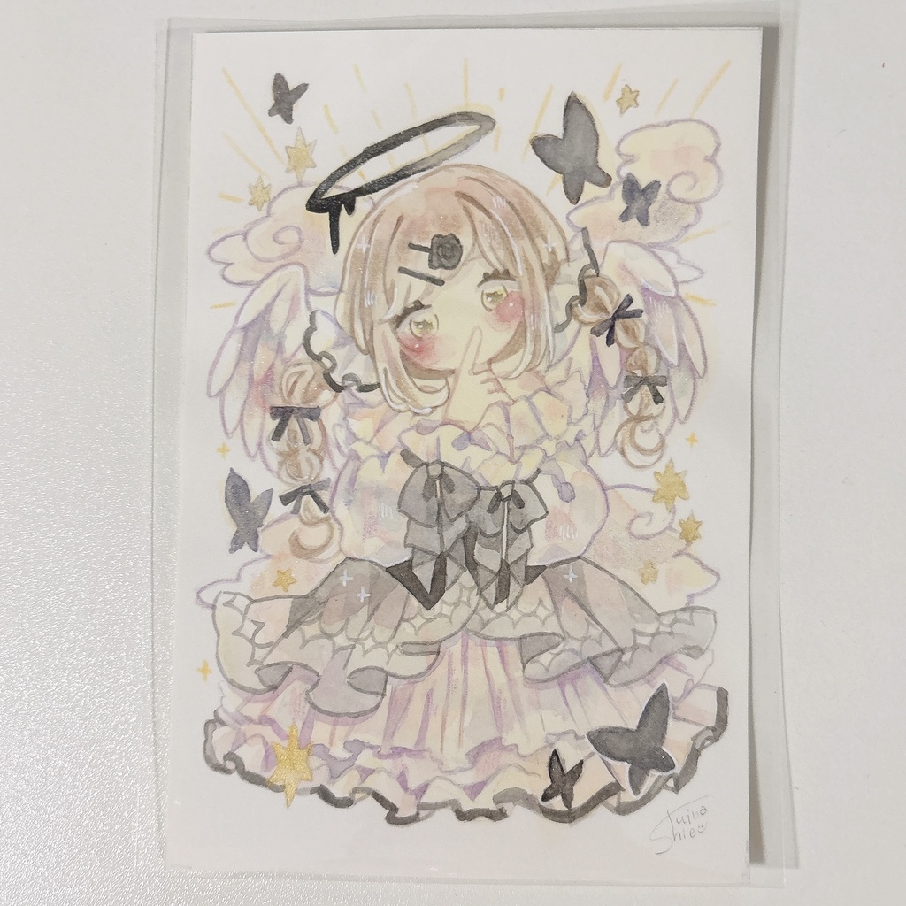 額なし原画(正方形・ハガキサイズ)