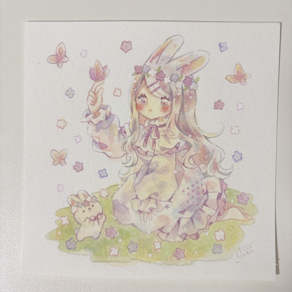 額なし原画(正方形・ハガキサイズ)