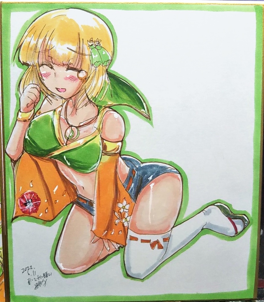 【完売】【中色紙】千リキュウ（戦国乙女）（天照衣装）