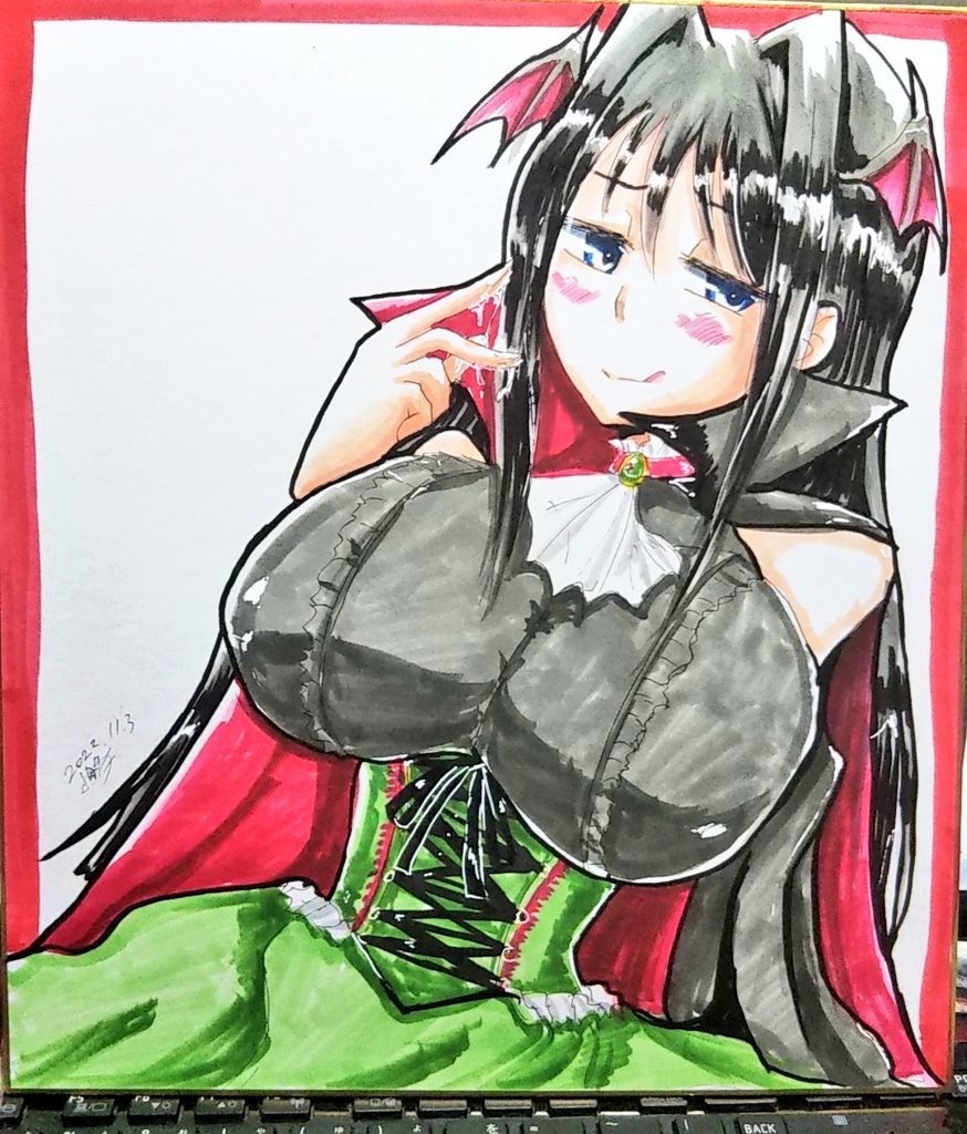 【完売】【大色紙】今川ヨシモト（ヴァンパイア姿）