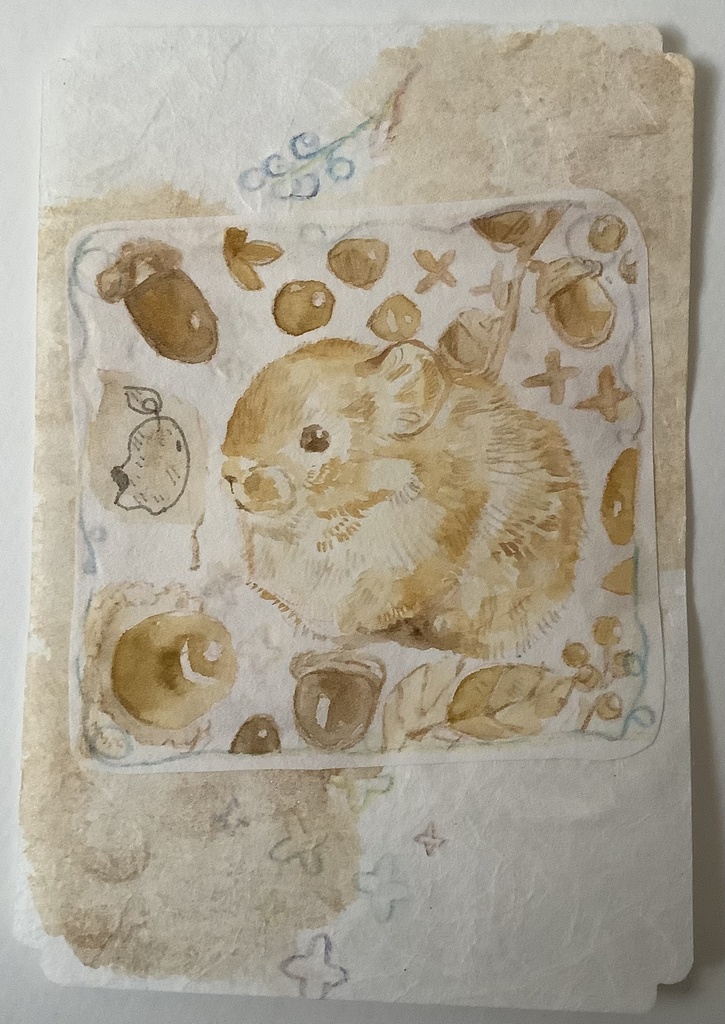 和紙に水彩シリーズ