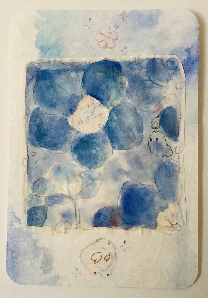 和紙に水彩シリーズ