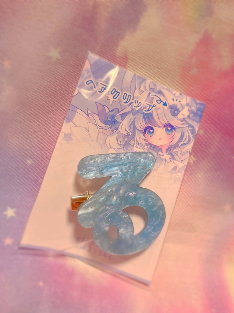 「る」ヘアクリップ