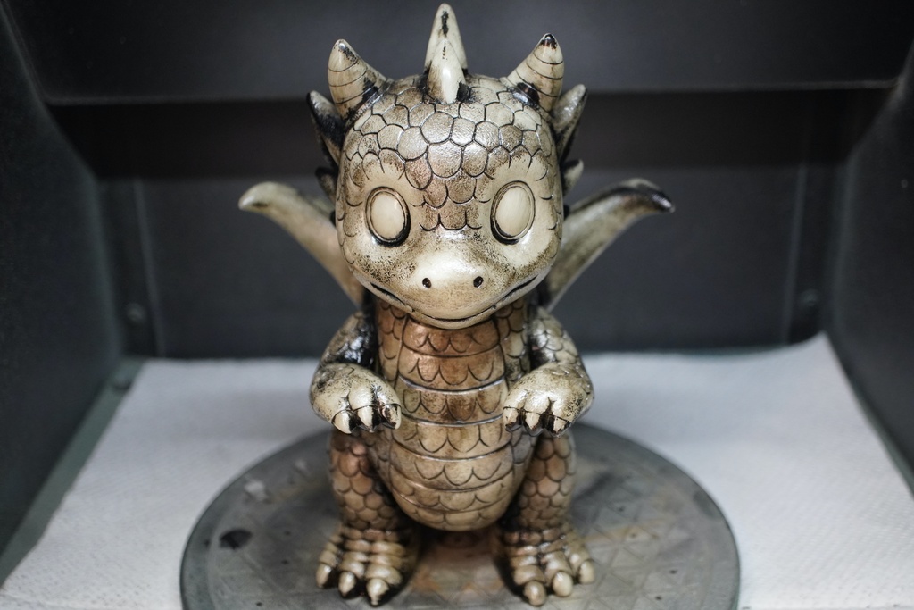 新作ソフビ、バーニック（蓄光、墨落とし）