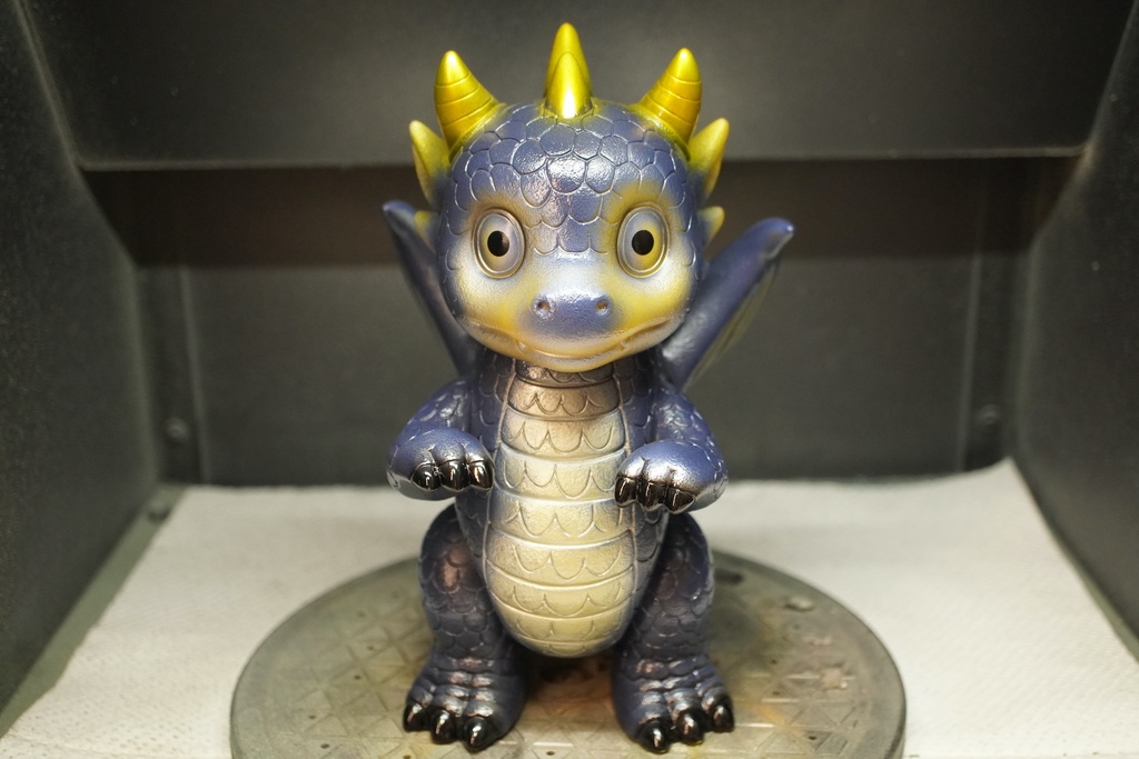 新作ソフビ、バーニック（ダークブルーパープル）