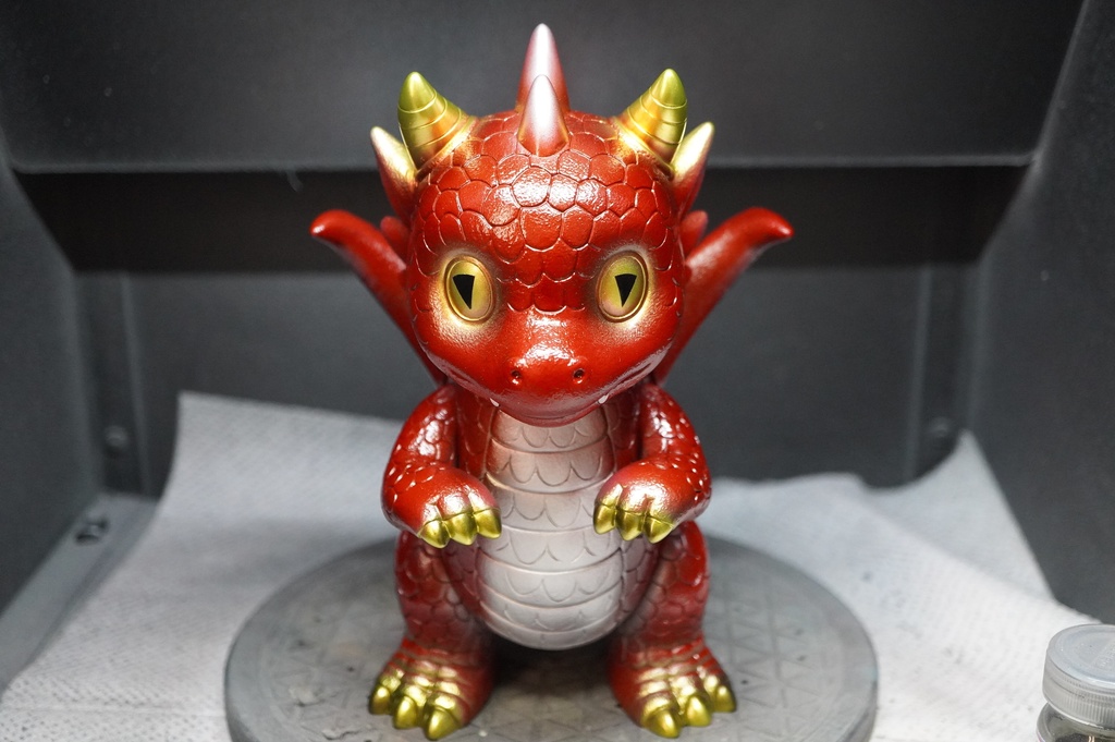 ソフビ　フィギュア　バーニック（レッドドラゴン）