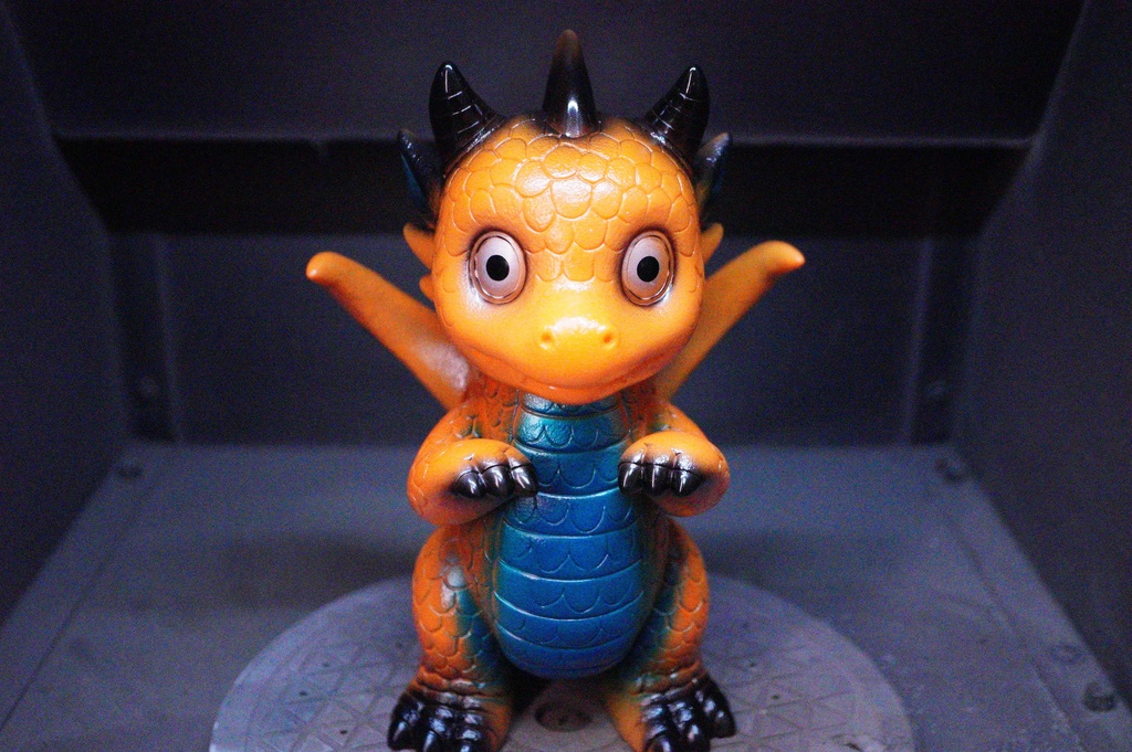 ソフビ　バーニック（オレンジ）１点もの