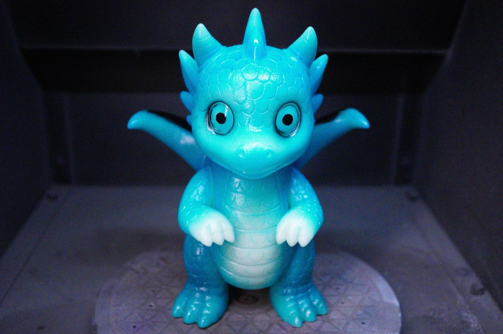 ソフビ フィギュア バーニック(蓄光ブルー)