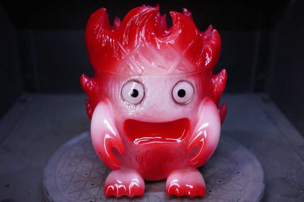 ソフビ フィギュア 火炎獣(クリアレッド)