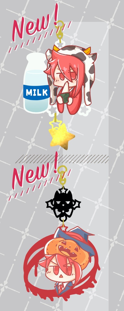 季節を楽しむ分身くんアクキー【アクリルキーホルダー】