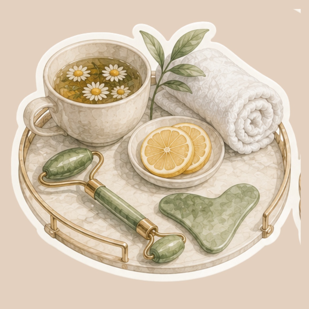 Clean Girl Beauty Stickers | Printable Self Care PNG Set