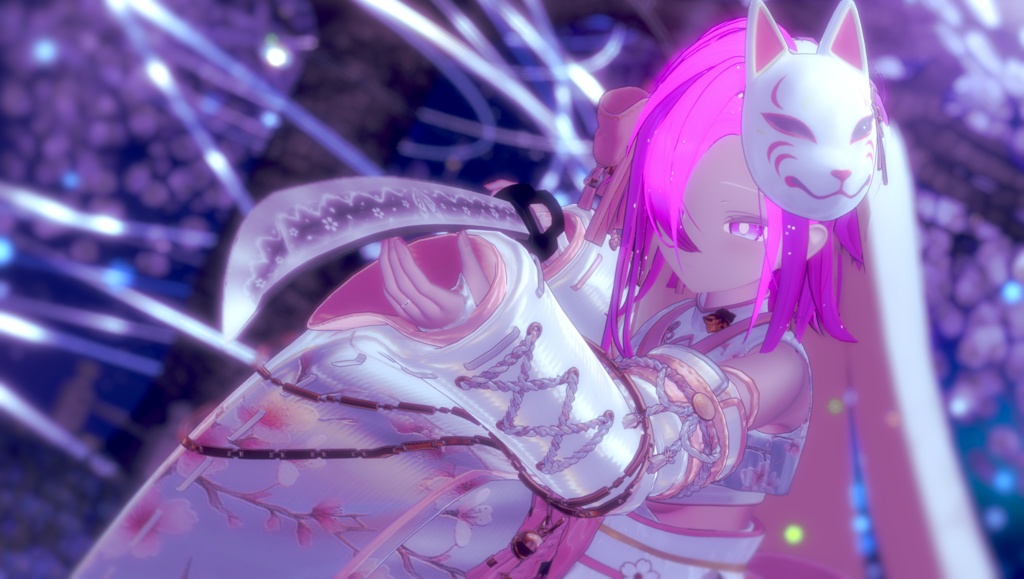 白狐刀「幻桜」