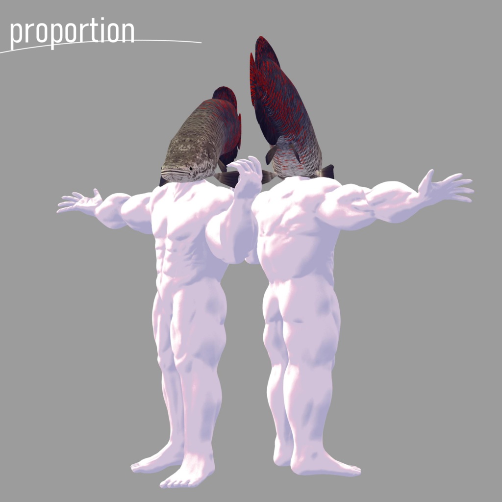 3Dモデル『ピラルクマン』