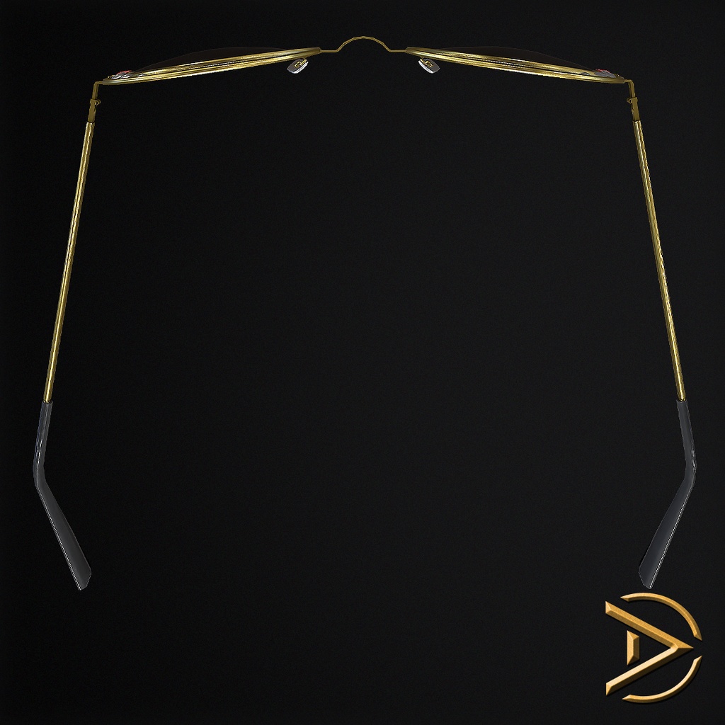 Golden Glamor Glasses